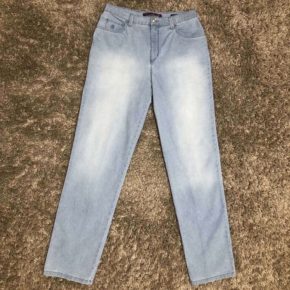 Gloria Vanderbilt Pinstriped Jeans Size 10